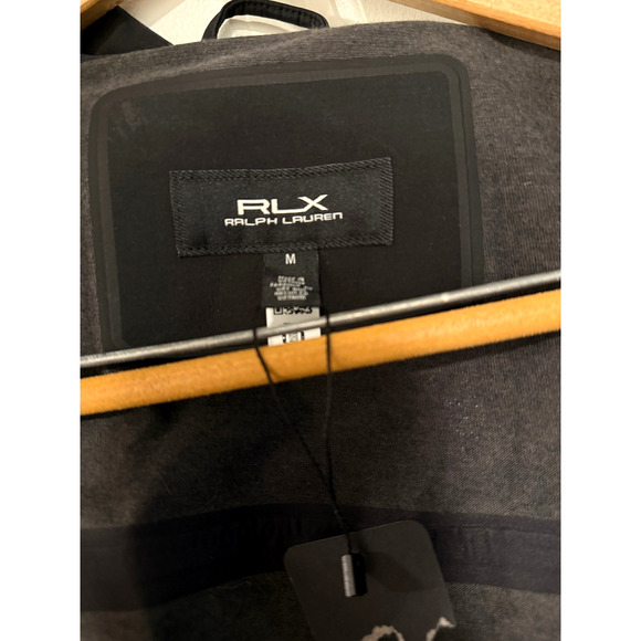 NEW! Ralph Lauren RLX $498 Rain Coat Hooded Windbreaker Jacket Black Medium - Picture 9 of 16